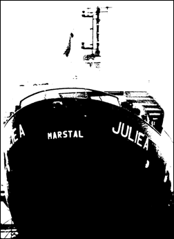 Styckegodsfartyget Julie A rkade ut fr lckage av saltsyra